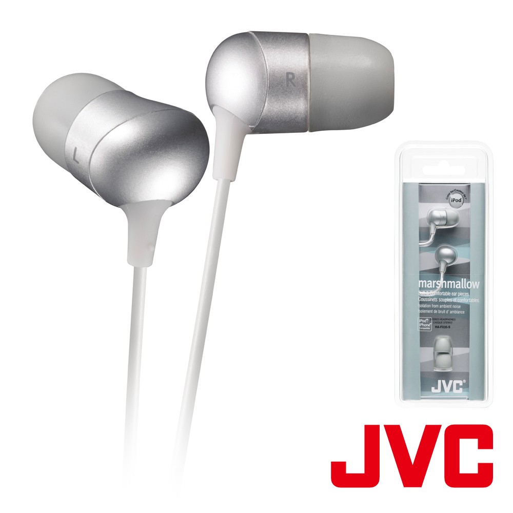 JVC 立體聲耳塞式耳機 HA-FX35-S