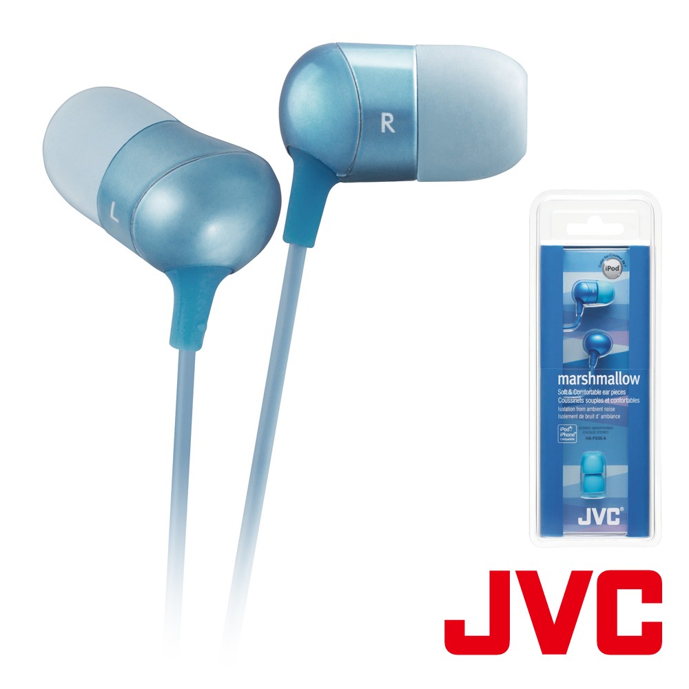 JVC 立體聲耳塞式耳機 HA-FX35-A