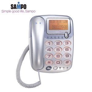 聲寶SAMPO 來電顯示型有線電話 HT-W507L 