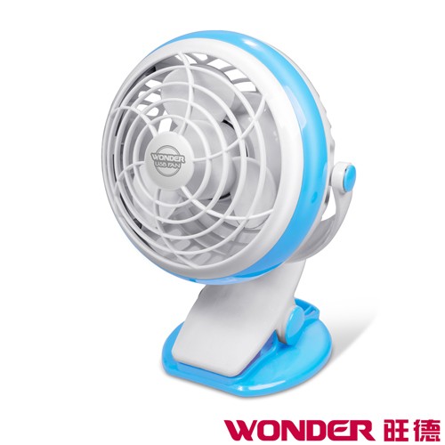(2入一組)WONDER旺德 夾立式USB電池隨行風扇  WH-FU04【福利品】